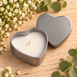 Mini Heart Tin Soy Candle