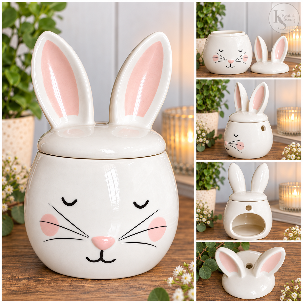 Bunny Ceramic Wax & Oil Burner - Image 2