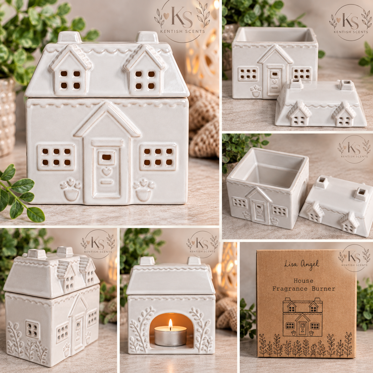 Lisa Angel House Fragrance Burner – White - Image 2